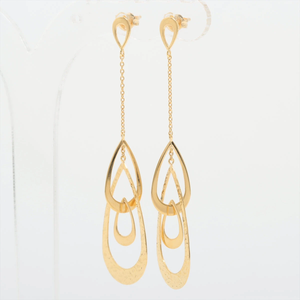 スタージュエリー K18 ピアス DIAMOND CROSSING STAR PIERCED EARRING