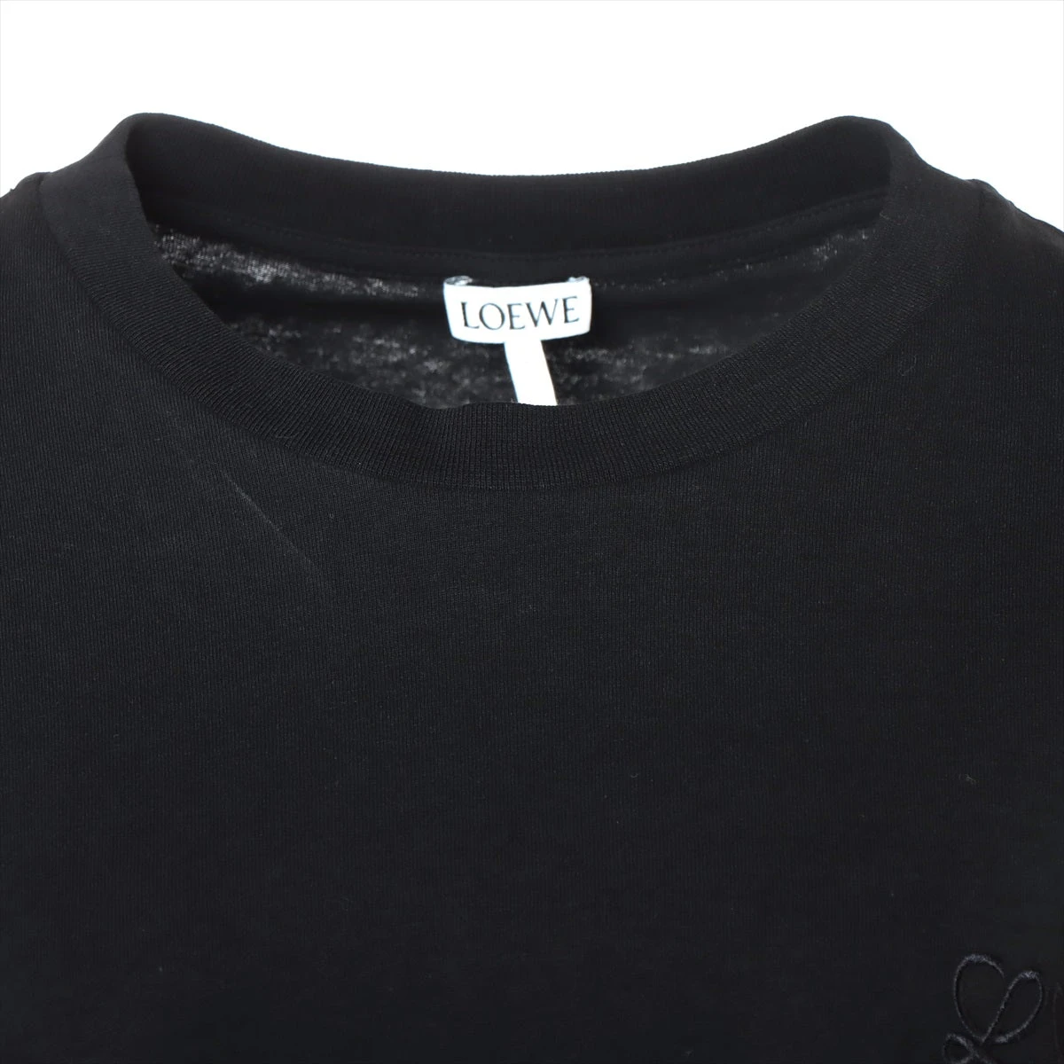 ロエベ　ブラック　TシャツXS LOEWE 25SSモデル ロエベ メンズ ANAGRAM T SHIRT アナグラム T