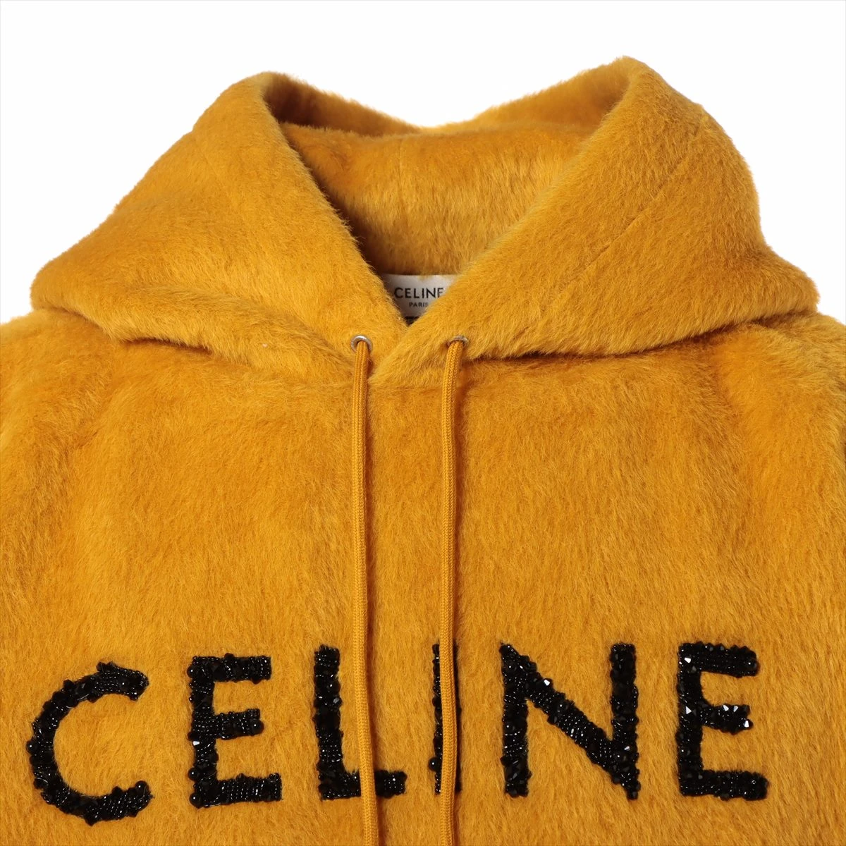 セリーヌ 22AW ウール×アルパカ パーカー XXL メンズ イエロー