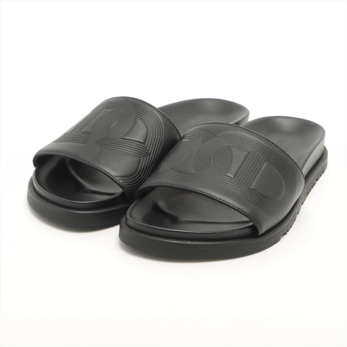 エルメス アイランド サンダル 39 黒 HERMES エルメス ビーチサンダル