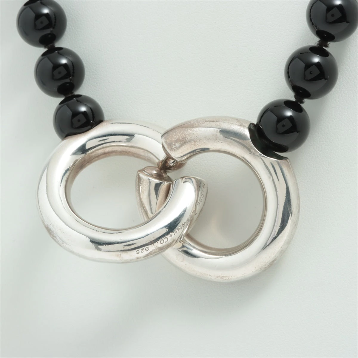 希少❗️ ティファニー オニキス ビーンズ SILVER925 ネックレス TIFFANY&Co.】ティファニー ビーン シルバー925 ユニセックス 7.7g