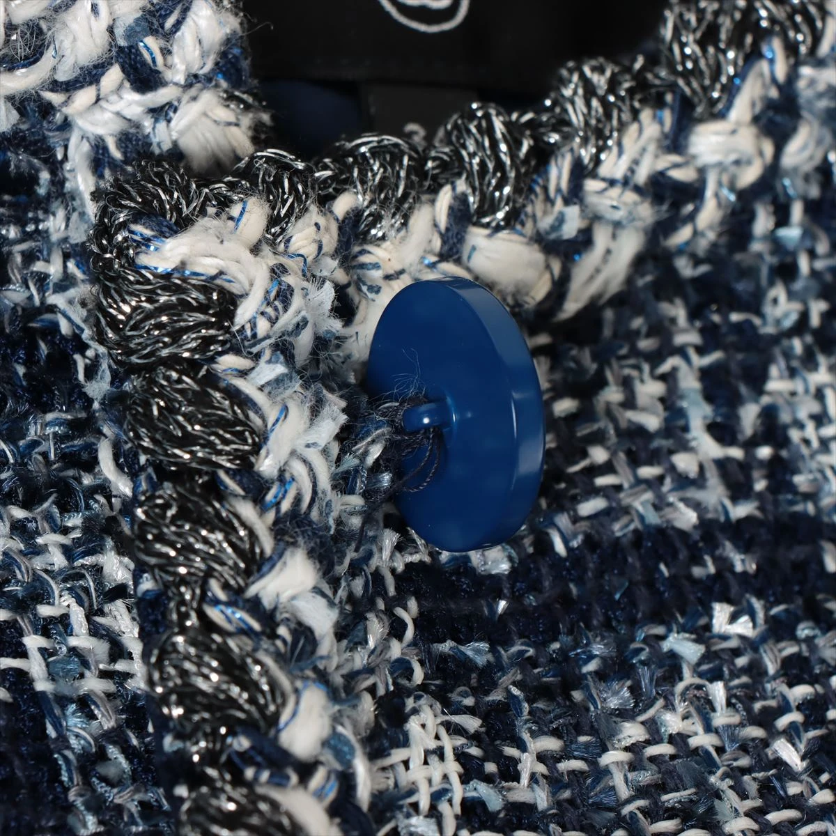 シャネル ココボタン P58 ツイード ノーカラージャケット 34