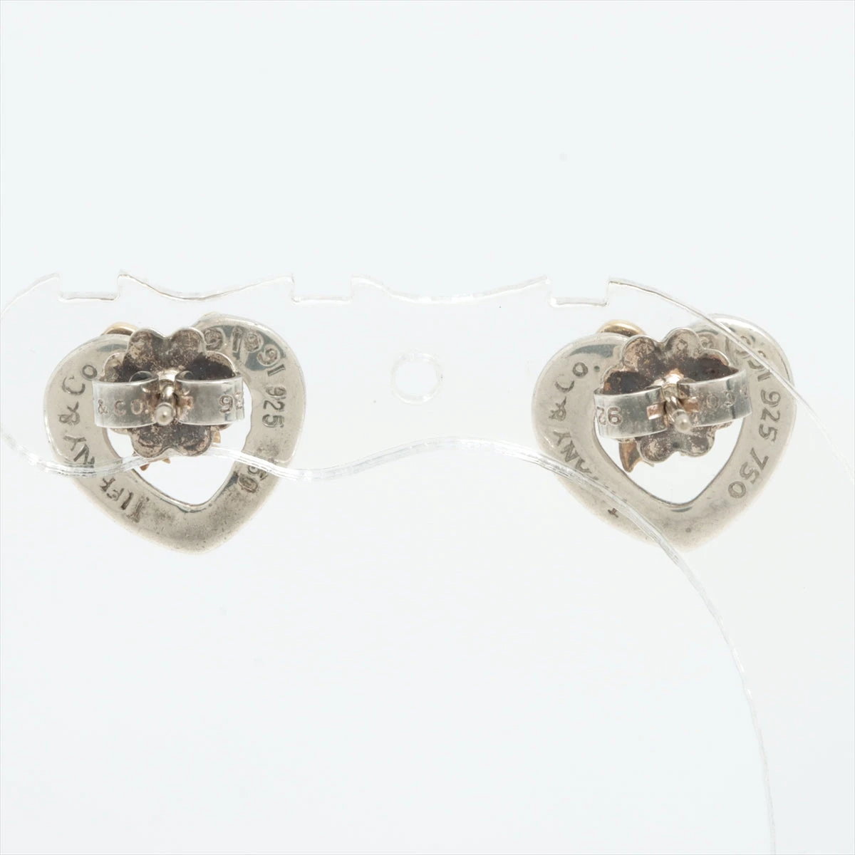 ティファニー ハートリボン ピアス(両耳用) 925×750 2.8g ゴールド