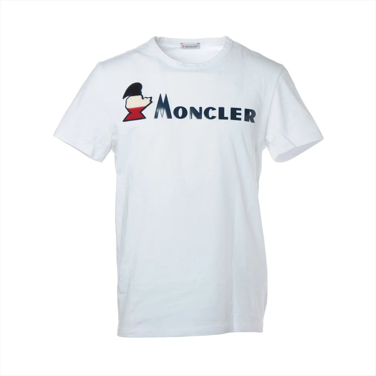 MONCLER ホワイト ロゴ Tシャツ M