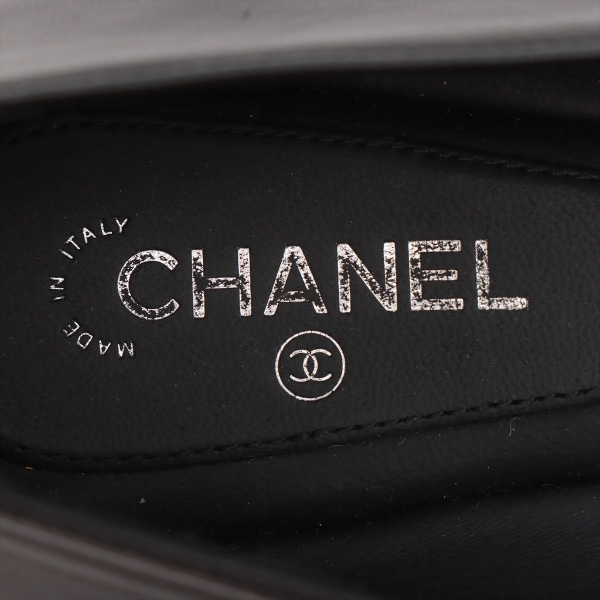 シャネル ココマーク 22P レザー フラットパンプス 36C レディース