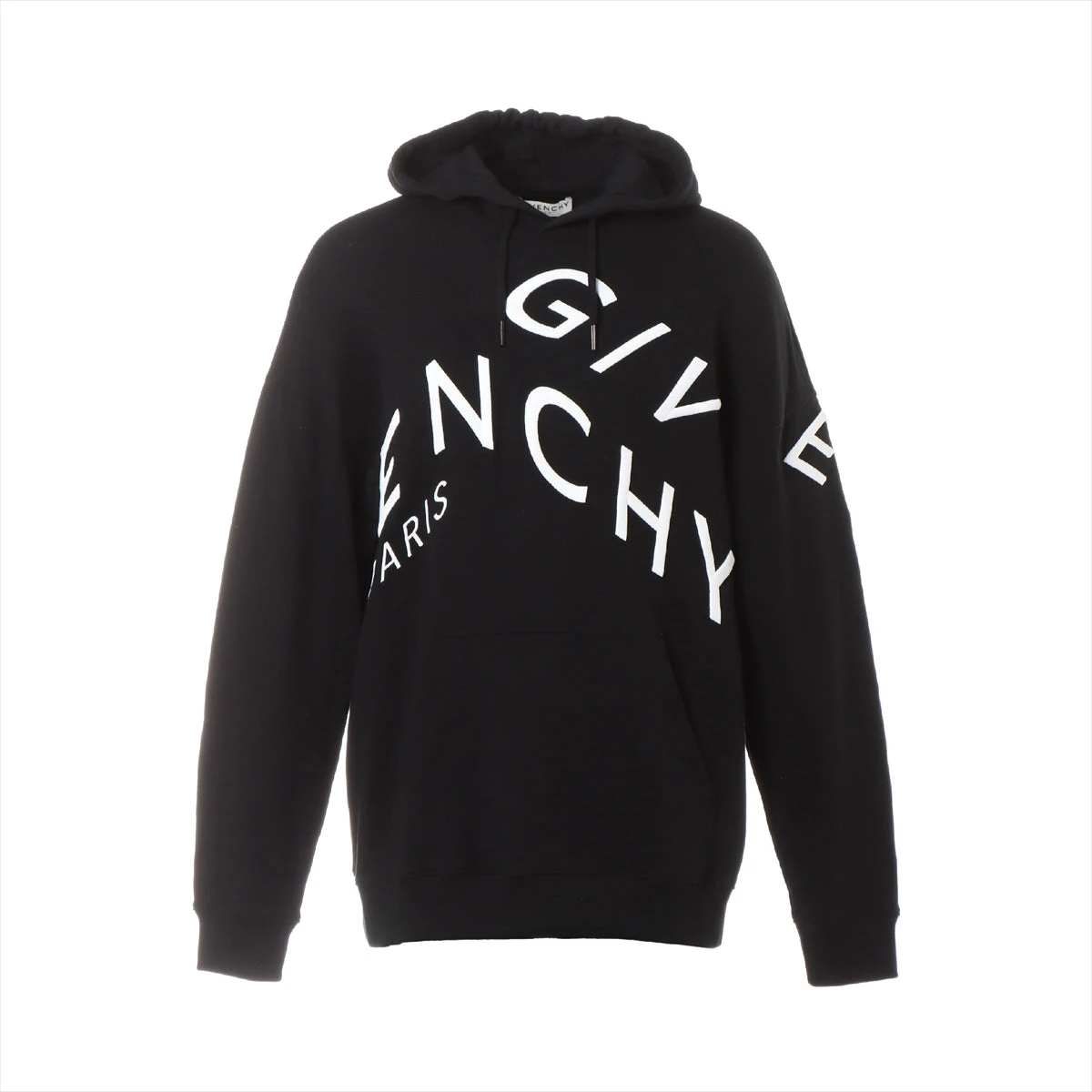 ジバンシィ ブラックコットンパーカー ジバンシィ GIVENCHY プルオーバーパーカー ロゴ コットン