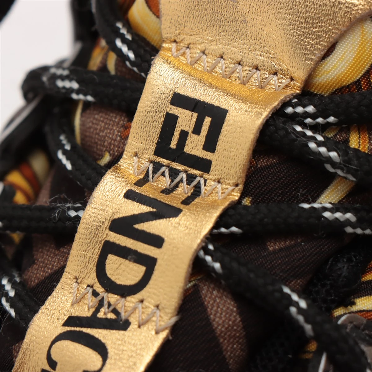 フェンディ×ヴェルサーチェ ナイロン×レザー スニーカー 44 メンズ