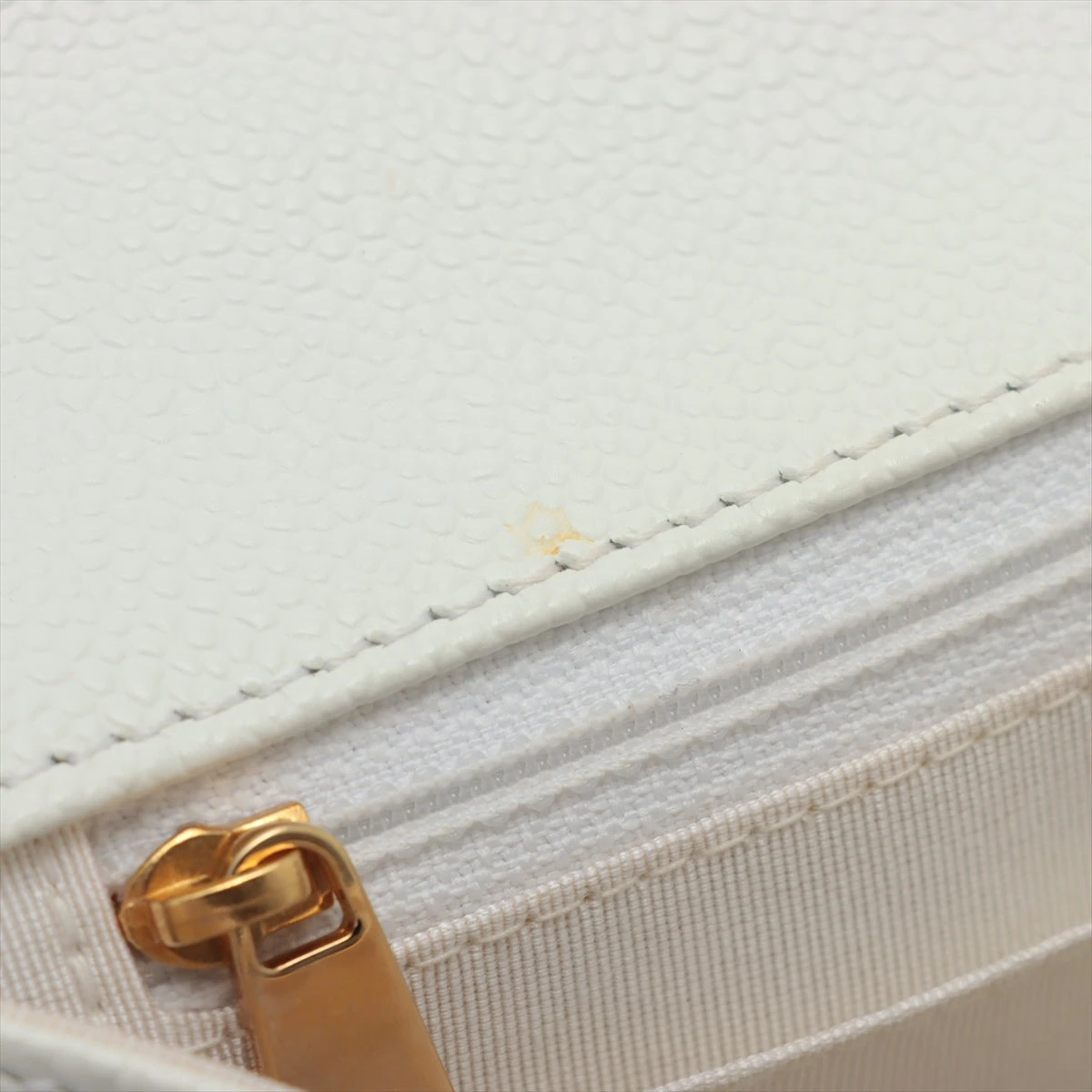 シャネル ココマーク キャビアスキン ハンドバッグ ウッドハンドル