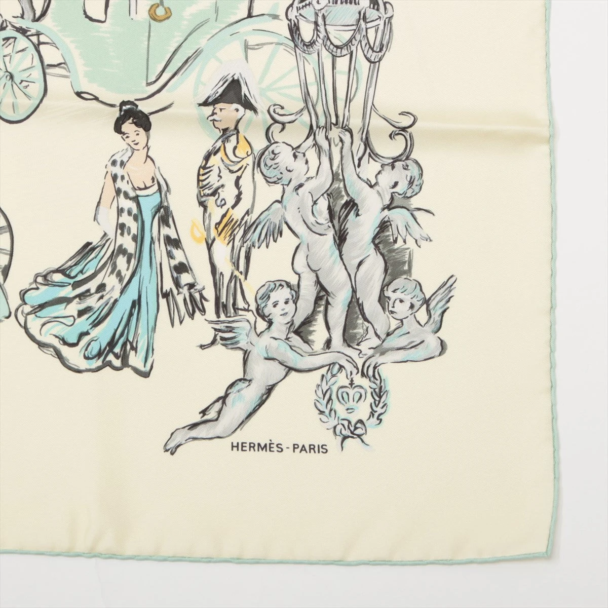 エルメス スカーフ　カレ90 SOIREE DE GALA エルメス カレ90 Soiree de Gala ガラの夕べ シルクサテン