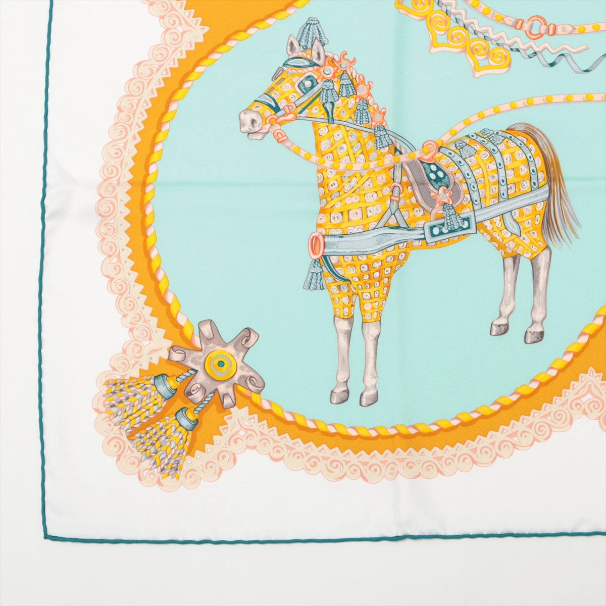 ☘️新品未使用 保存箱付☘️ HERMES　 パプロール 馬車と貴族　カレ90 エルメスカレ90 PAPEROLES パプロール 馬車と貴族 シルク100