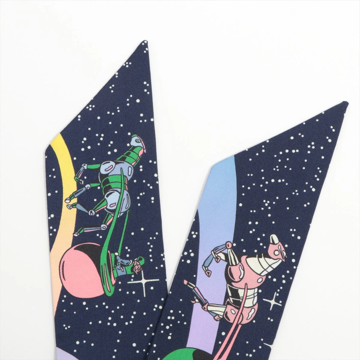 エルメスツイリー　タグ付き 新品未使用　　スペースダービー エルメス ツイリー SpaceDerby スペースダービー スカーフ シルク