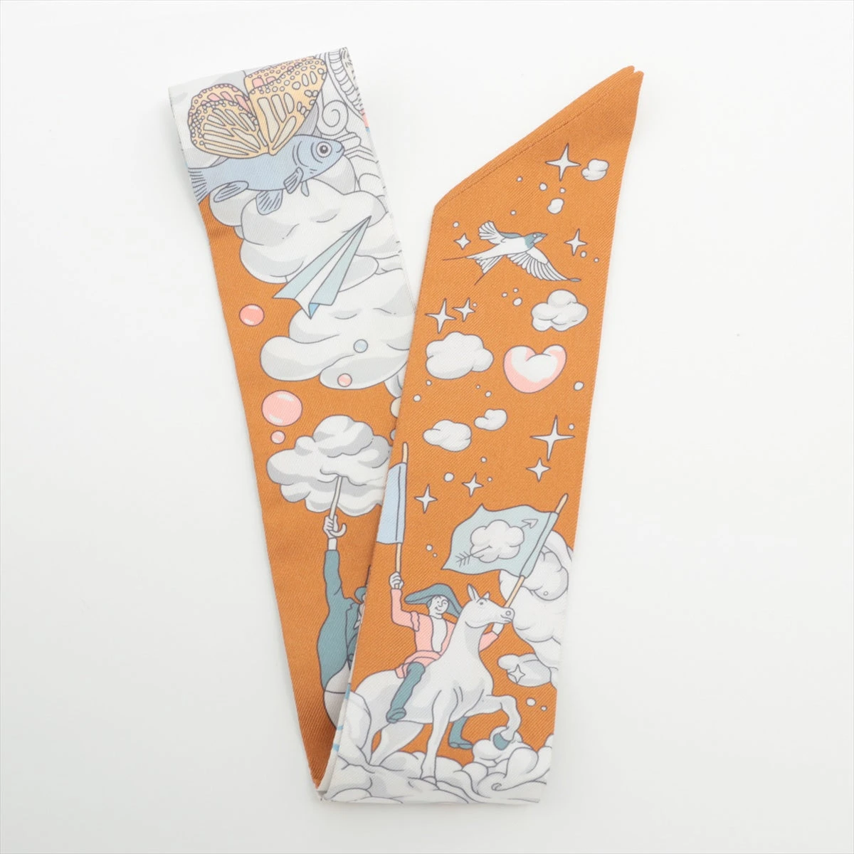 エルメス ツイリー Sur Mon Nuage 私の雲 スカーフ シルク