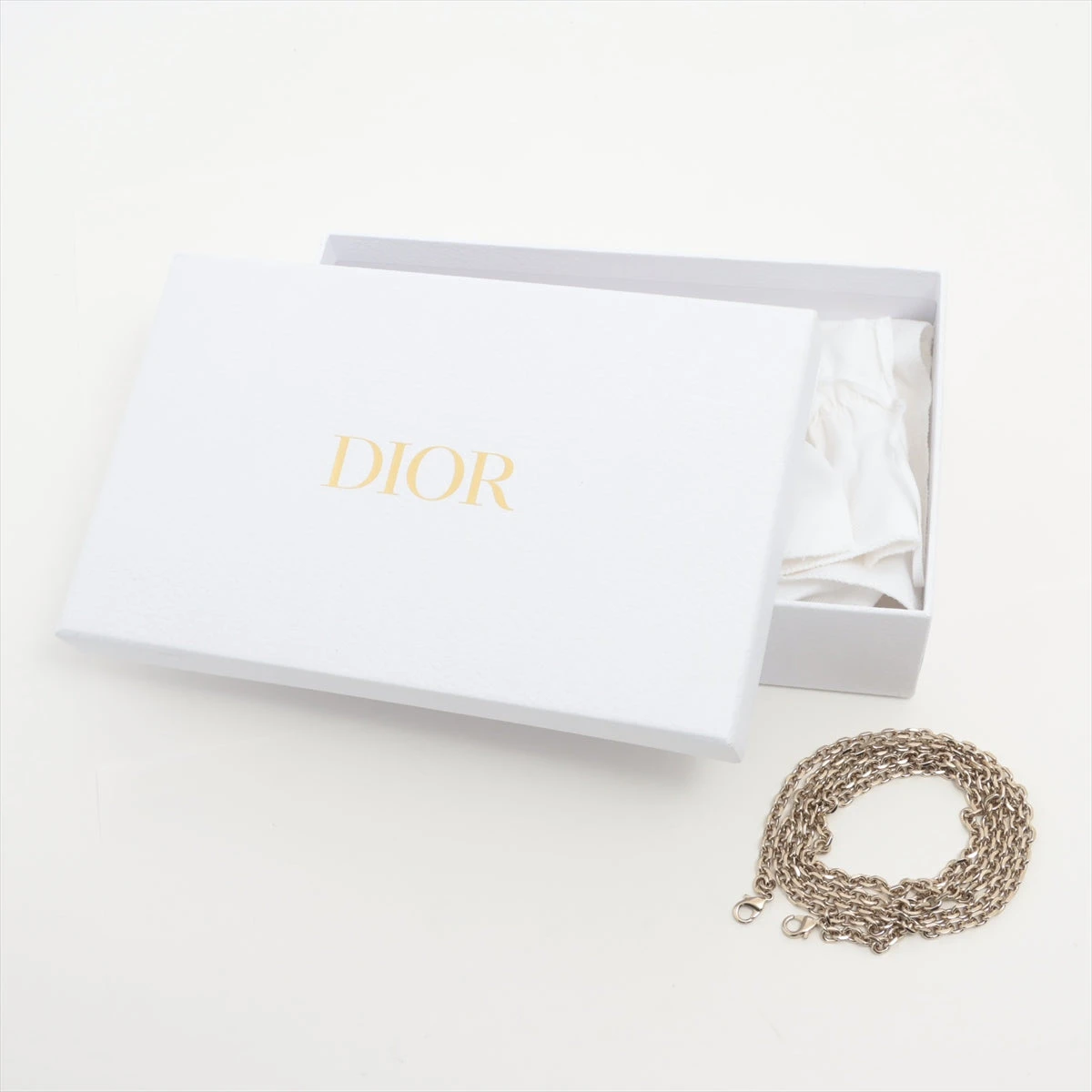 ディオール レディディオール レザー ショルダーポーチ ブルー フォン