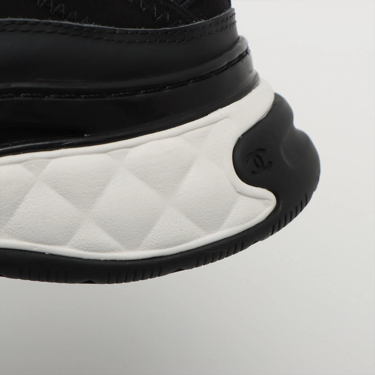 シャネル ココマーク マトラッセ ファブリック スニーカー35 CHANEL シャネル Coco Mark Matrassse Fabric Sneakers ココマーク