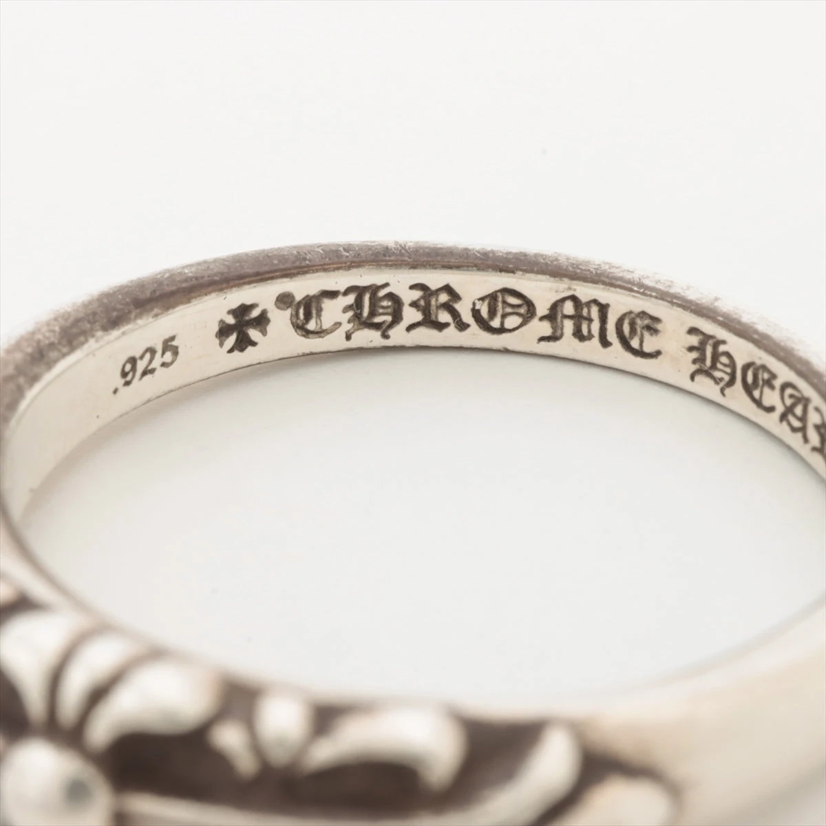 ☆美品　ALLU（アリュー）銀座店購入　クロムハーツ　フローラルクロスリング　☆ クロムハーツ フローラルクロス リング 925 17.2g A1877507