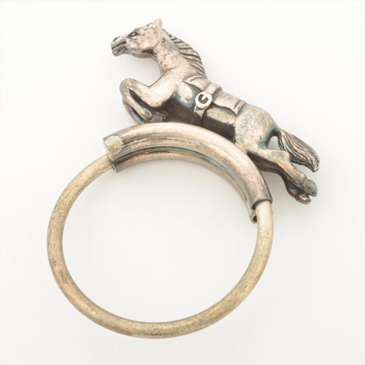 エルメス ホース キーリング メタル シルバー A1883681｜中古ブランド