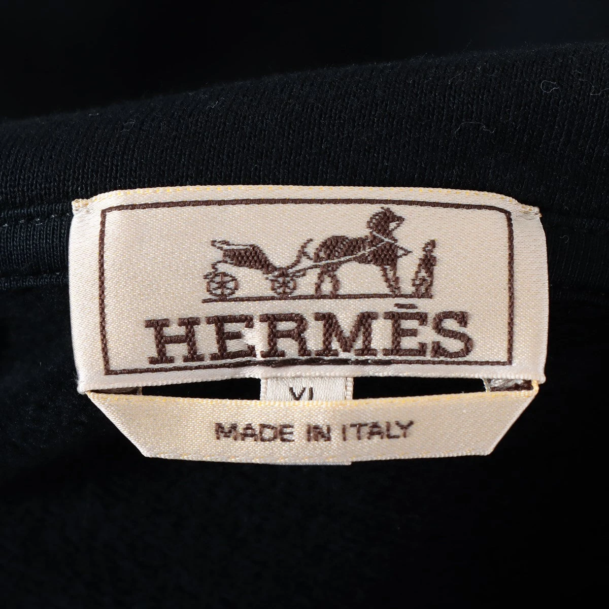 【可愛いデザイン♪】HERMES レザーパッチパーカー スウェット フーデッド・パーカ レザーパッチ 《Hパズル》 | Hermès