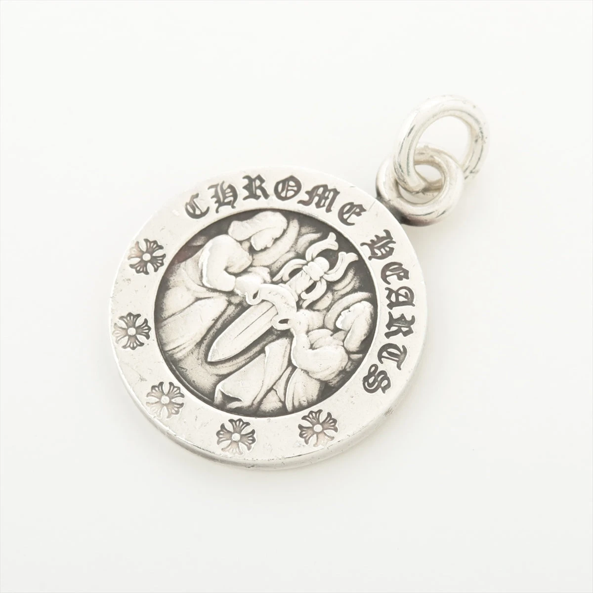 クロムハーツ エンジェルメダルチャーム ペンダントトップ 925 6.2g V2