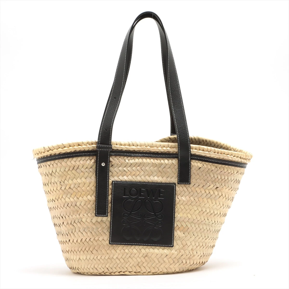 a*様 LOEWE ロエベ バスケットバッグ ラフィア かごバッグ Basket（LOEWE） ロエベ （LOEWE） スクエア バスケット