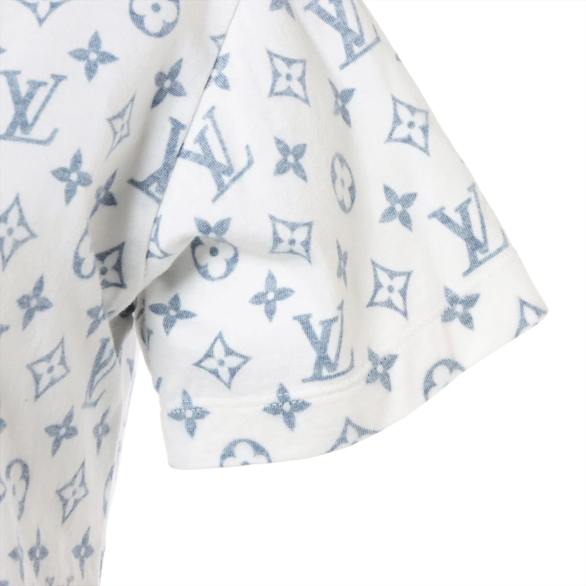 ヴィトン 20AW コットン Tシャツ XS レディース ブルー×ホワイト