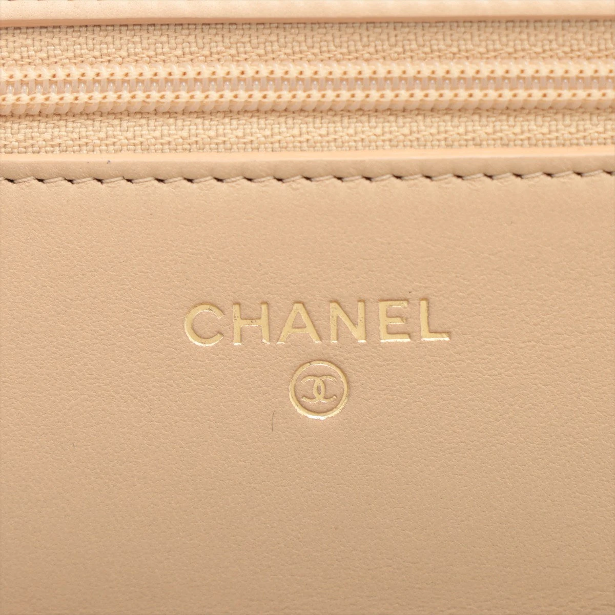 【25S☆上品】CHANEL チェーンウォレット ラムスキン ベージュ 栄】【CHANEL】シャネル チェーンウォレット AP4218 ラムスキン