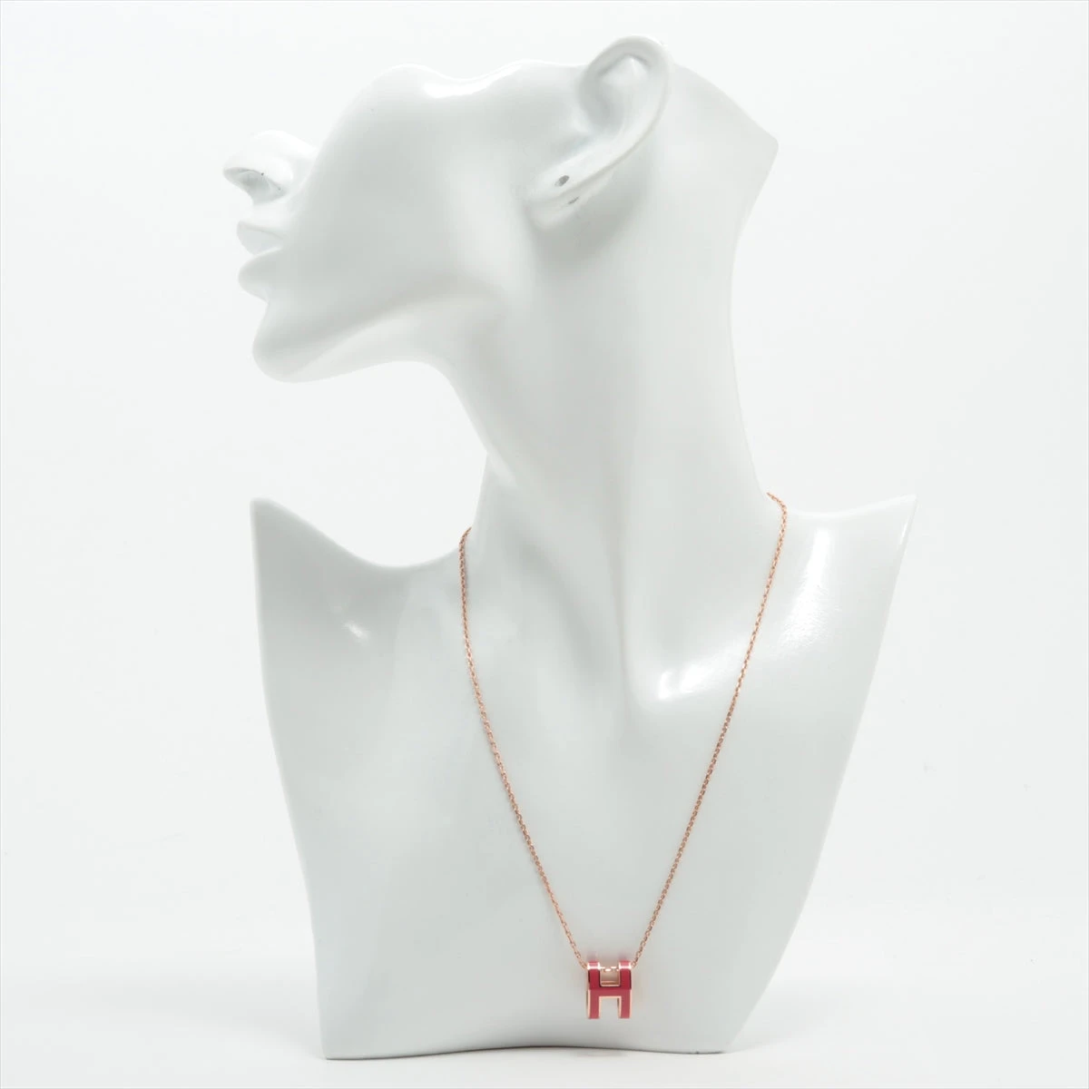 HERMES エルメス ポップアッシュ Hネックレス　ネックレス ピンク エルメス ポップアッシュ Hネックレス ネックレス GP ピンク