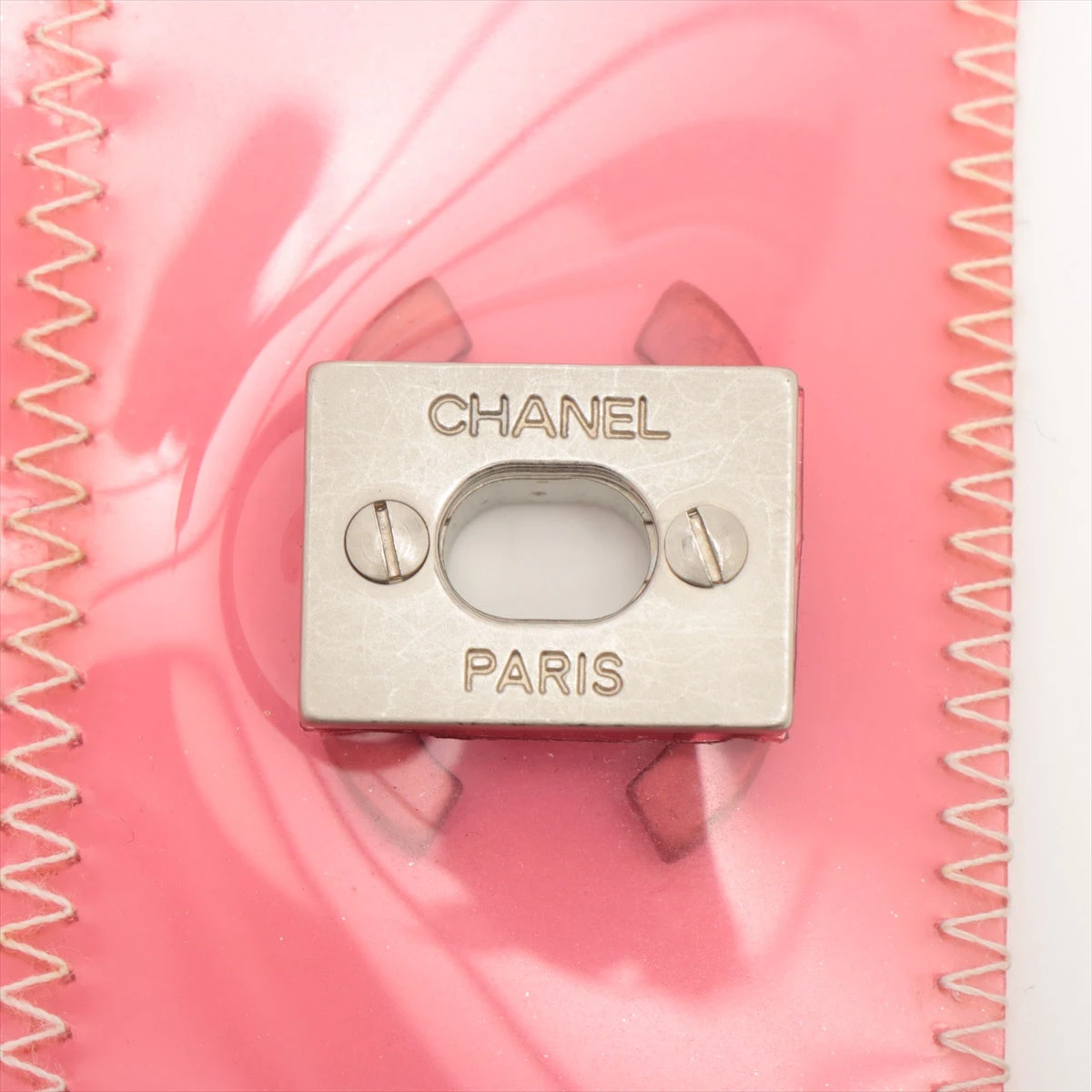 CHANEL シャネル ビニール チョコバー シングルフラップ チェーンショルダ ベージュ（シルバー金具）レディースバッグ ハイブランド【中古】【送料無料】 シャネル チョコバー ビニール シングルフラップ シングルチェーン