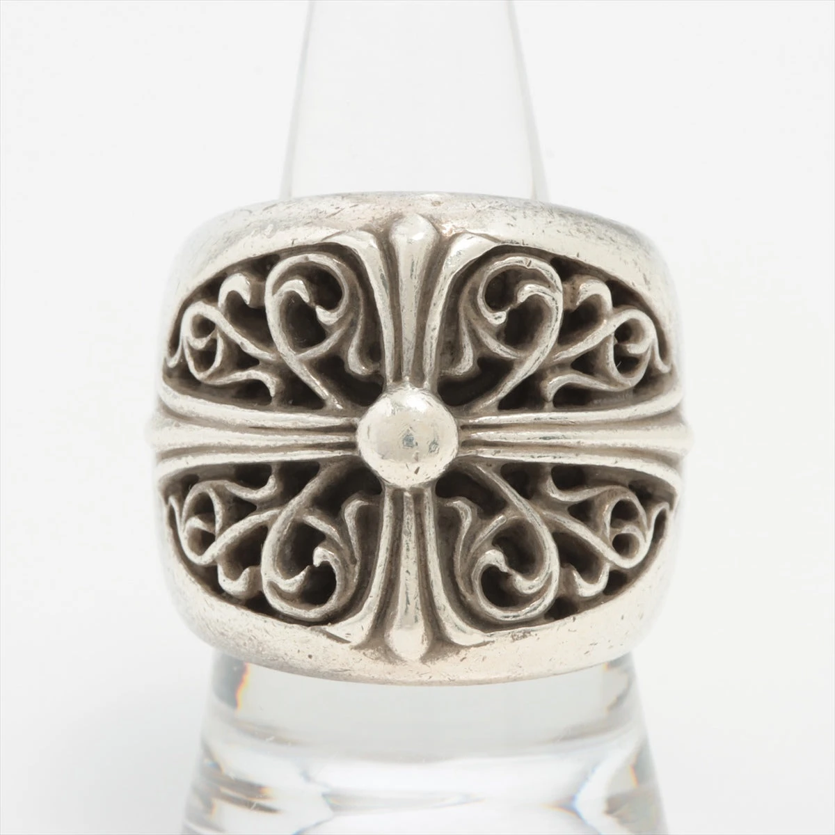 クロムハーツ クラシックオーバルクロス リング 925 42.9g A1878824