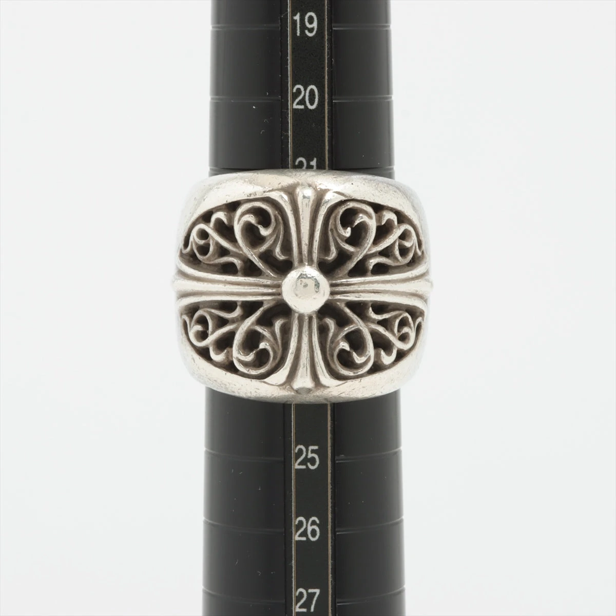 クロムハーツ クラシックオーバルクロスリング 14号 中古 CHROME HEARTS クロムハーツ（原本無） CLASSIC OVAL クラシック