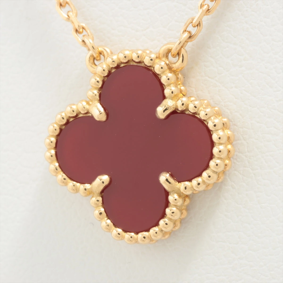 美品 ヴァンクリーフ&アーペル ヴィンテージアルハンブラ カーネリアン ヴァンクリーフ&アーペル ヴィンテージアルハンブラ