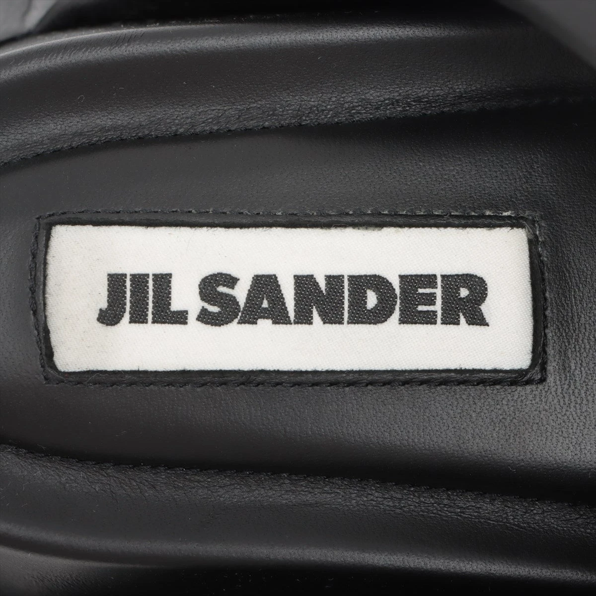 JIL SANDER ジルサンダー サンダル JS38041A ジルサンダー 22SS レザー サンダル 37 レディース ブラック