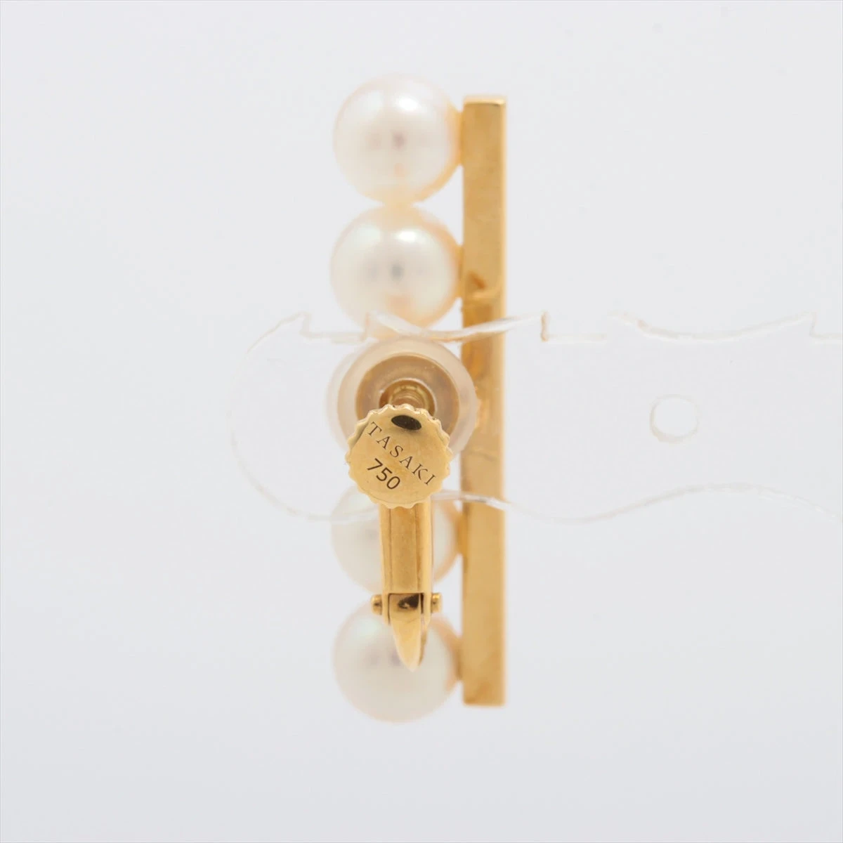 タサキ バランスプラス パール ダイヤ イヤリング 750(YG) 3.7g 0.08 