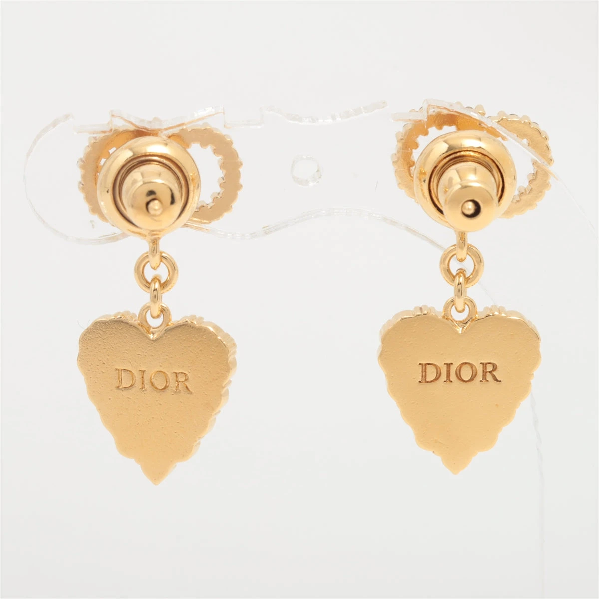 美品 Dior ピアス クレール ディー リュヌ CDロゴ ラインストーン 片耳 ディオール Clair D Lune クレール ディー リュヌ ピアス(両耳用