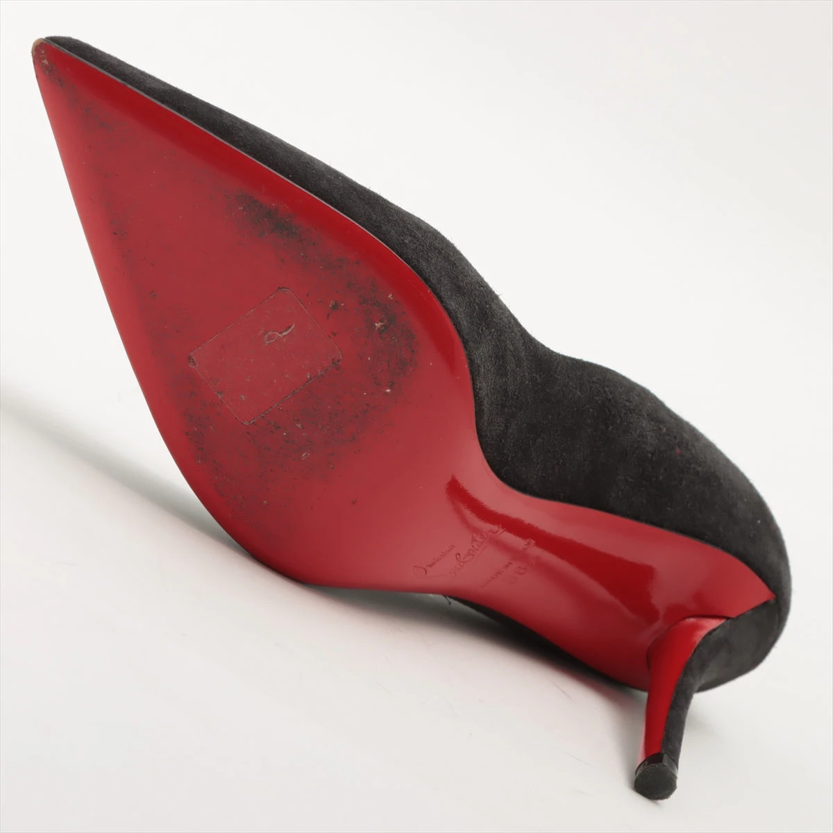 クリスチャンルブタン レザー×スエード パンプス 38 1/2 レディース