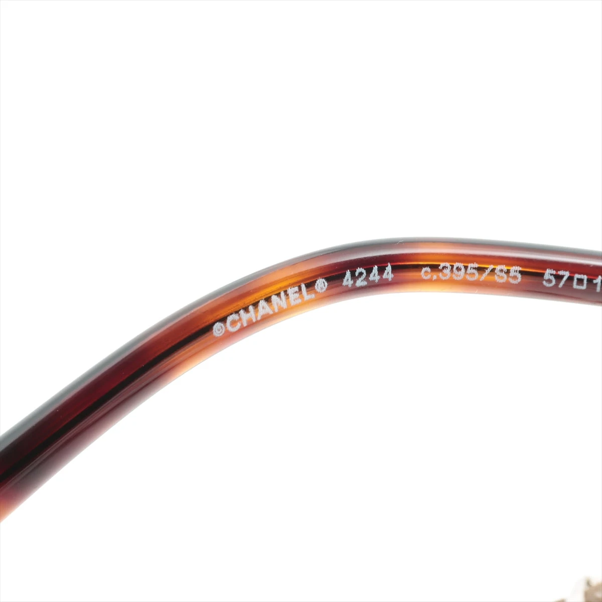 シャネル サングラス GP ブラウン 4244 グラスチェーン付き A1879317 