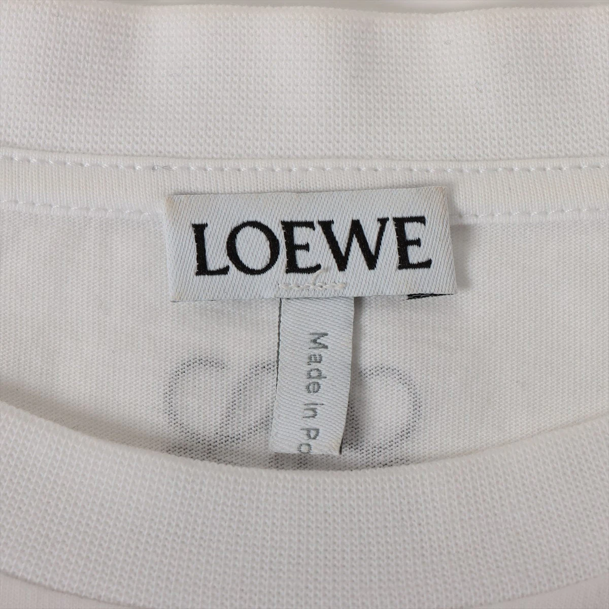 ロエベ アナグラム コットン Tシャツ L レディース ホワイト