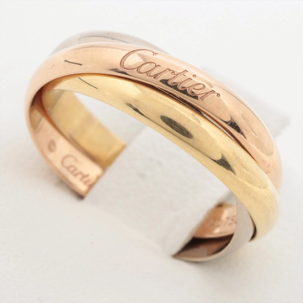 Cartier☆カルティエ　トリニティリング 750YG/WG/PG 53号　箱 カルティエ トリニティ リング 750(YG×PG×WG) 5.3g 53 A1897895