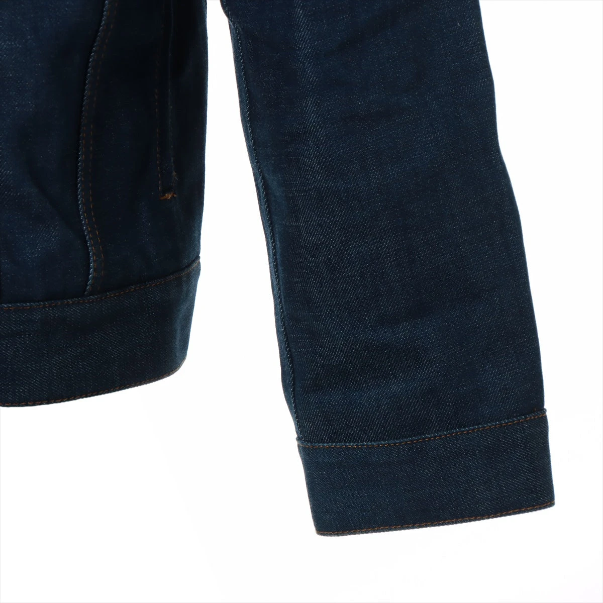 グッチ ホースビット コットン デニムジャケット 48 メンズ ネイビー