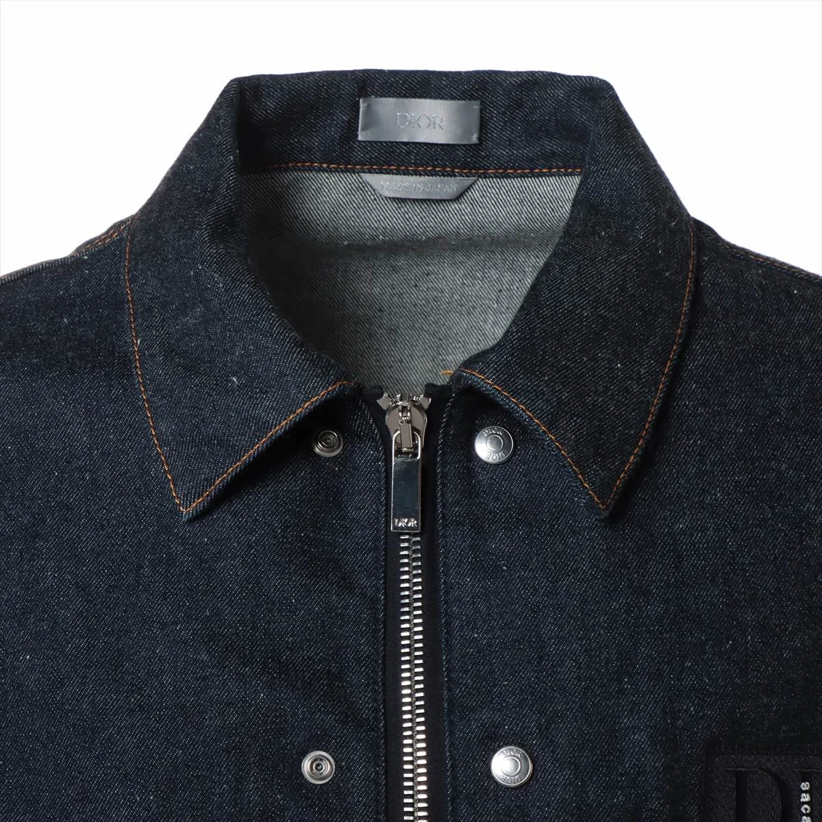 ディオール×サカイ 21AW コットン デニムジャケット 52 メンズ