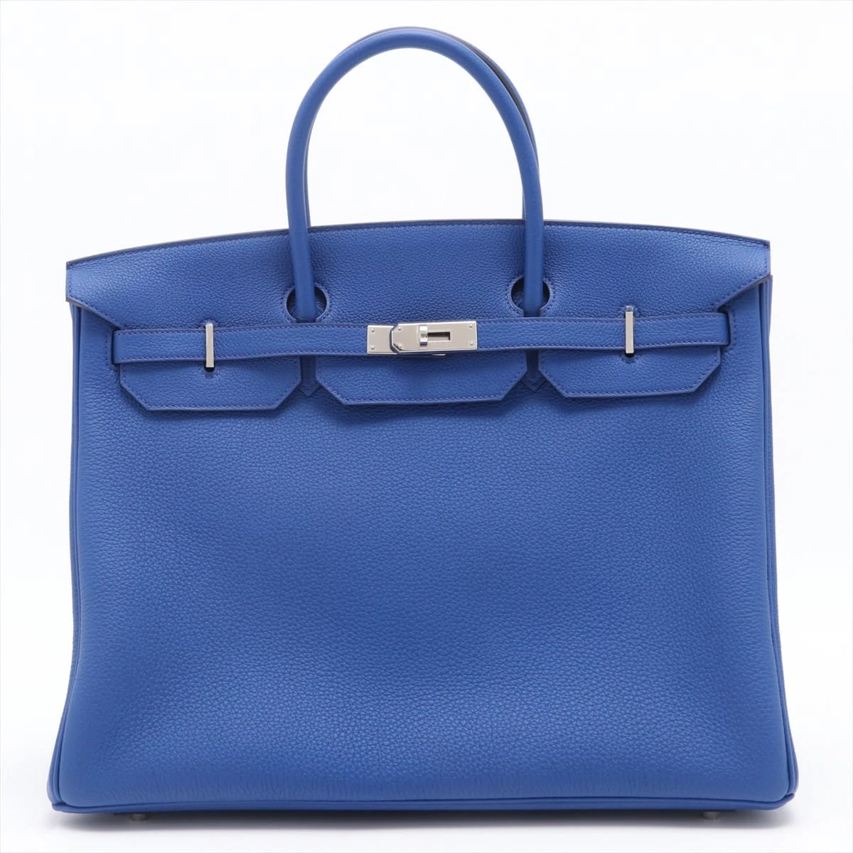 【上品×クール】エルメス ラバー40ポンプ エルメス バーキン40 トゴ ブルーフランス シルバー金具 U:2022