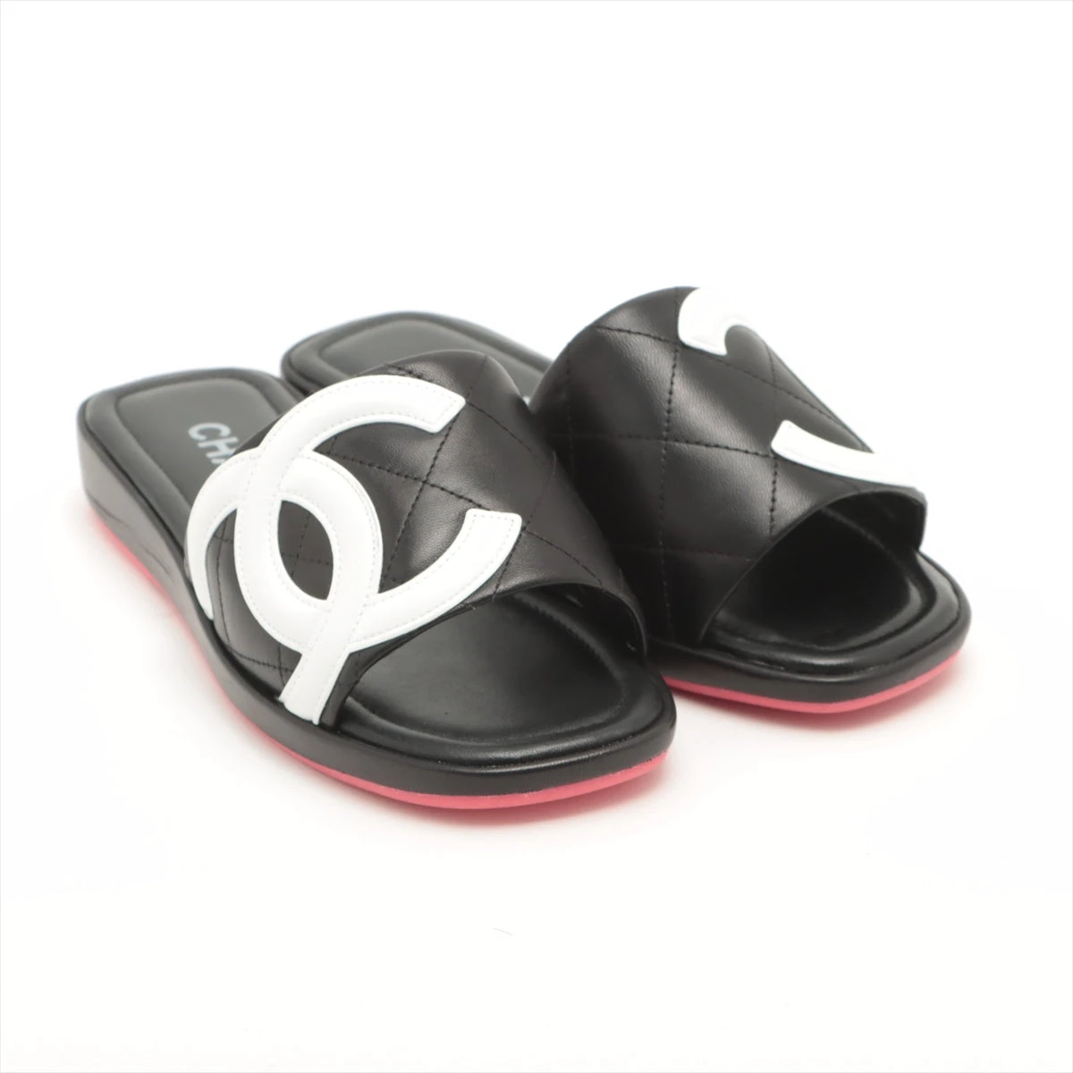 ［極美品］シャネル　マトラッセ　チェーン　ココマーク　ヒールサンダル　35 CHANEL サンダル Sandals チェーンストラップ G35779 #35 22cm