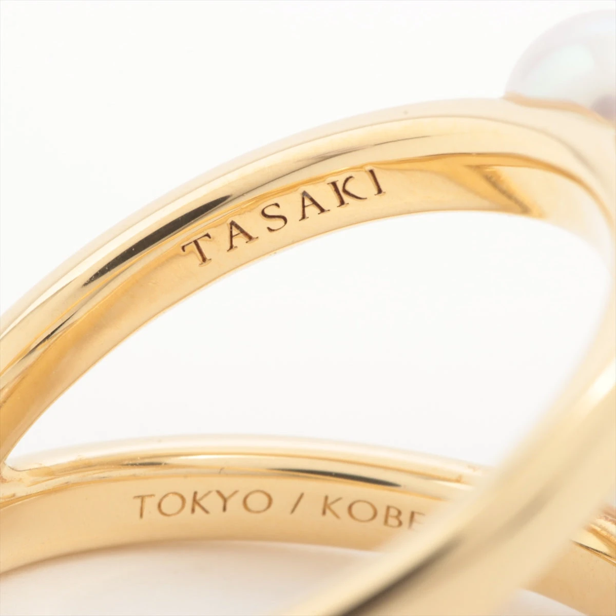 タサキ デインジャー シグネチャー パール リング 750(YG) 8.2g
