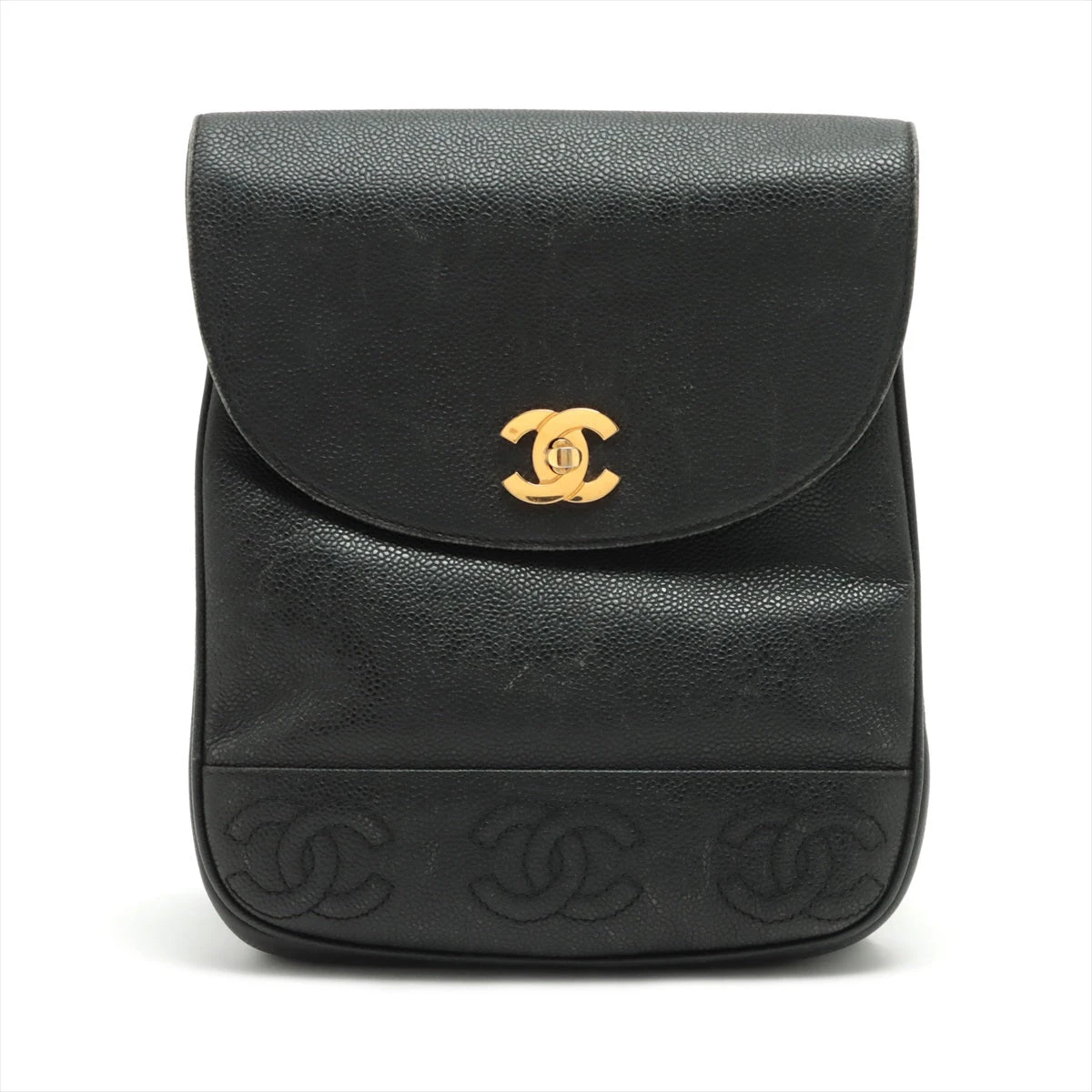 シャネル キャビアスキン トリプルココ リュック 楽天市場】CHANEL シャネル キャビアスキン トリプルココ