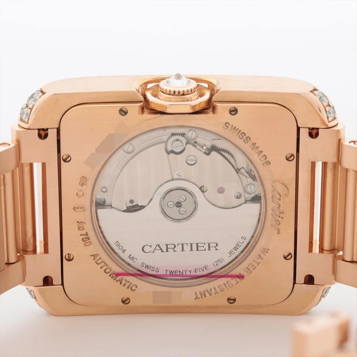 カルティエ タンクアングレーズLM WT100004 PG AT シルバー文字