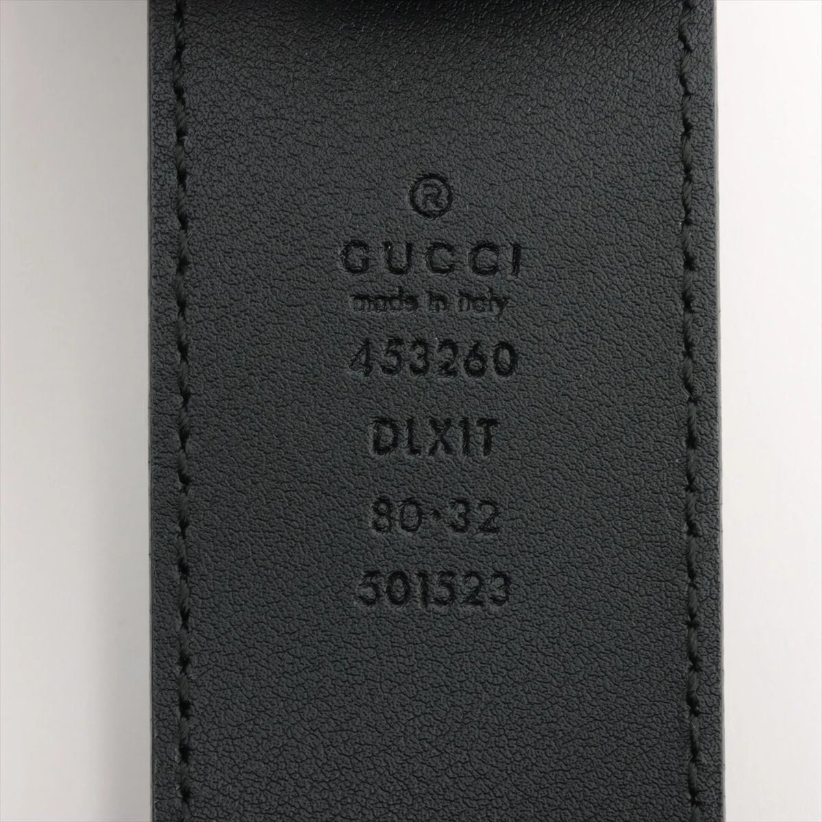 グッチ 453260 ダブルG ベルト GP×革 ブラック×ゴールド
