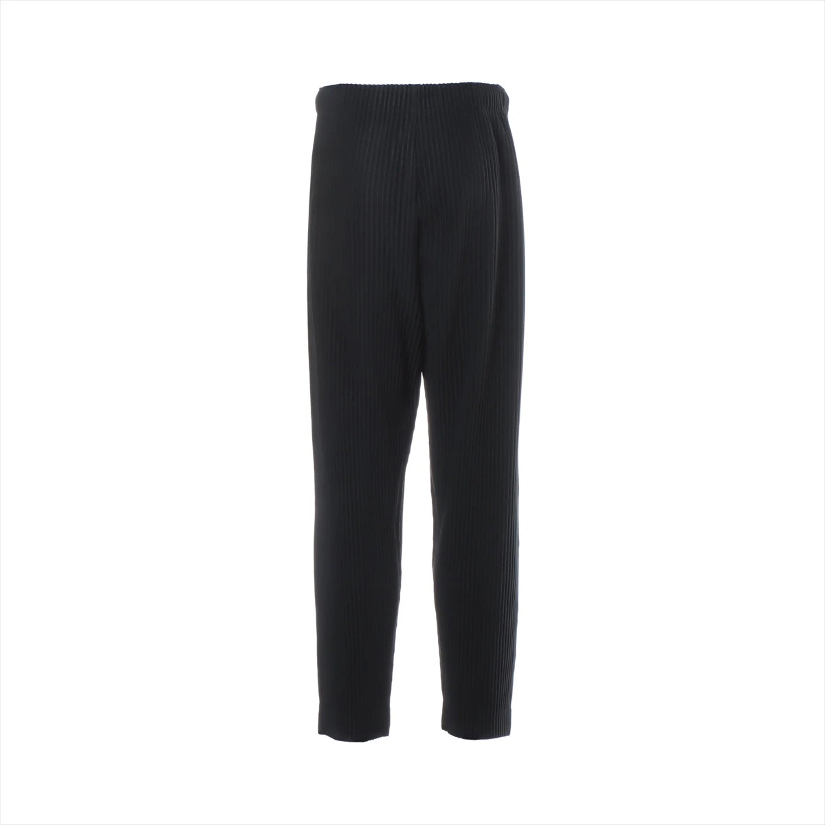 イッセイミヤケメンズパンツ 黒 、シボ、L ～XL イッセイミヤケ メンISSEY MIYAKE MEN ウールナイロンパンツ 黒1