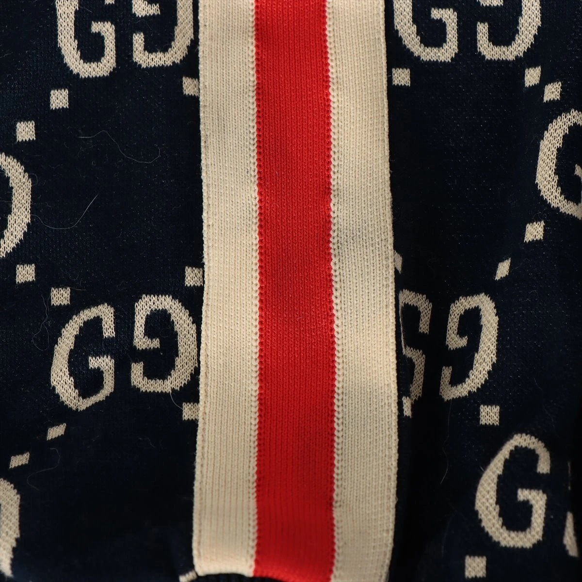 グッチ GGジャカード コットン ブルゾン XXL メンズ ネイビー