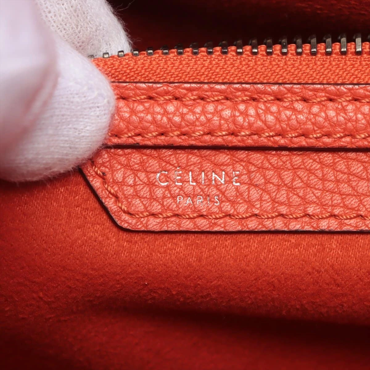 CÉLINE ラゲージミニ セリーヌCelineラゲージミニショッパーレッドレザーS-UP-1110