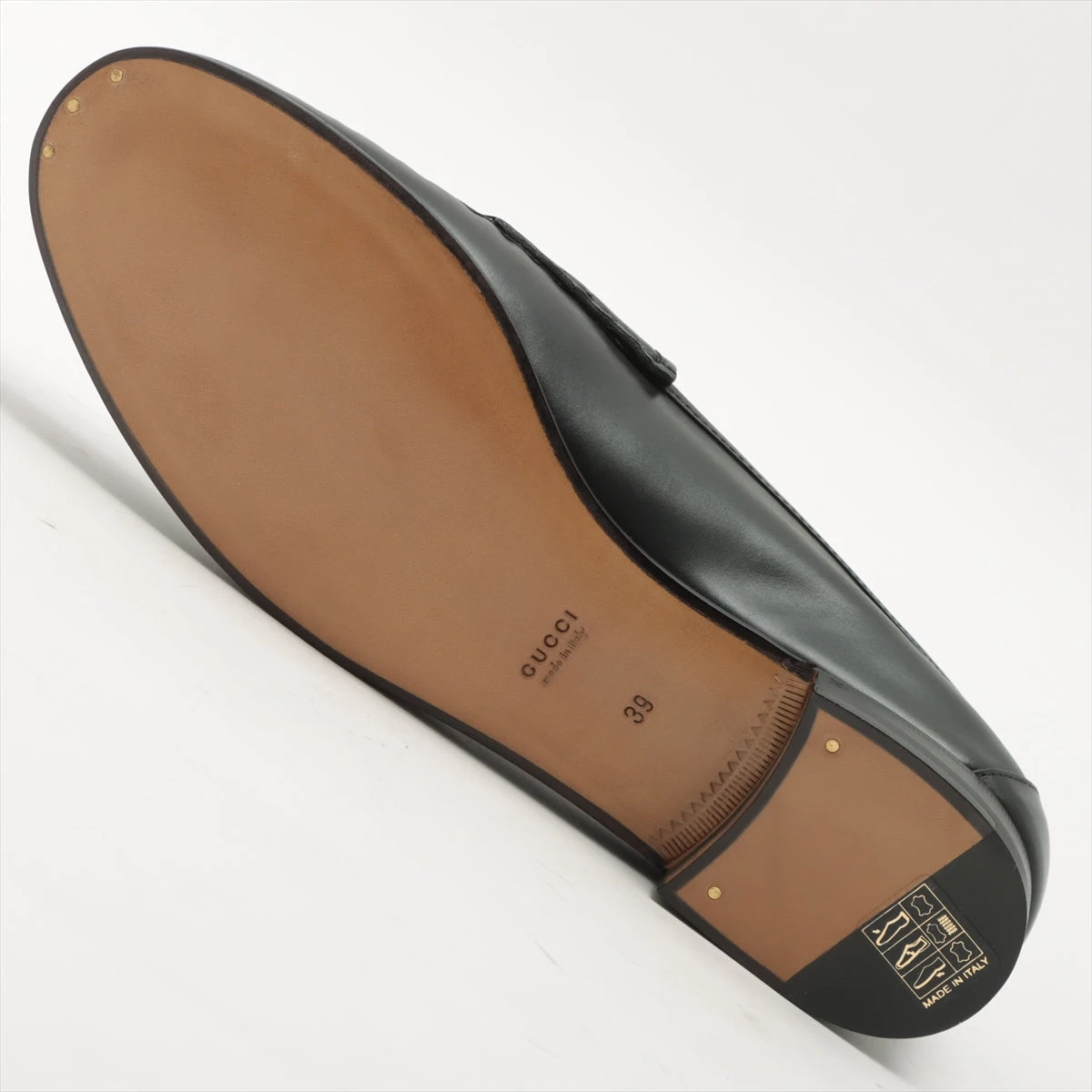 GUCCI グッチ 靴 ホースビットローファー メンズ39ハーフ(約24.5