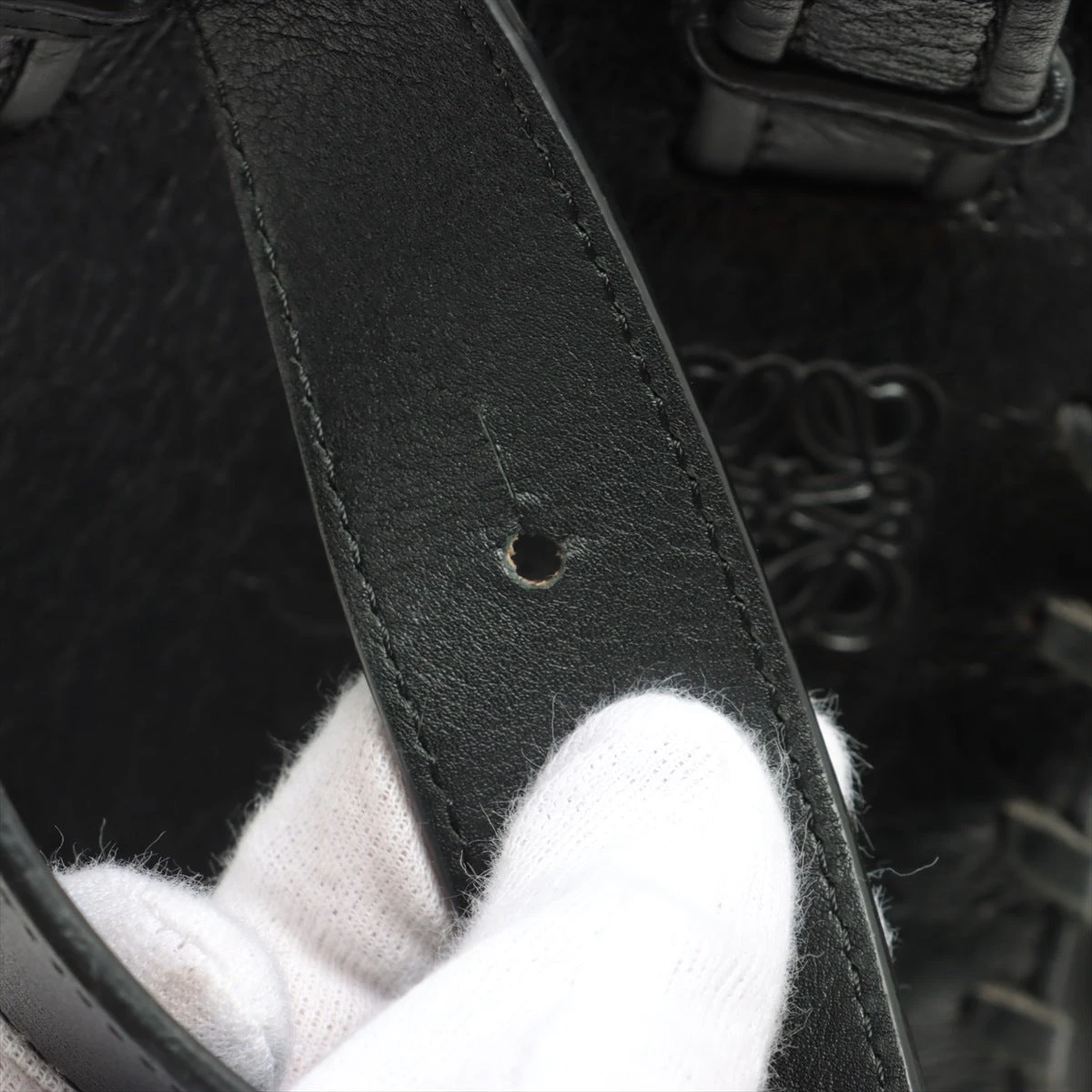 ロエベ ハンモック レース レザー 2WAYショルダーバッグ
